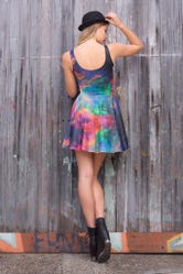 Galaxy Rainbow Scoop Skater Dress