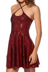 Shattered Ruby Reversible Straps Dress