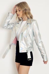 Force Field Holographic Moto Jacket