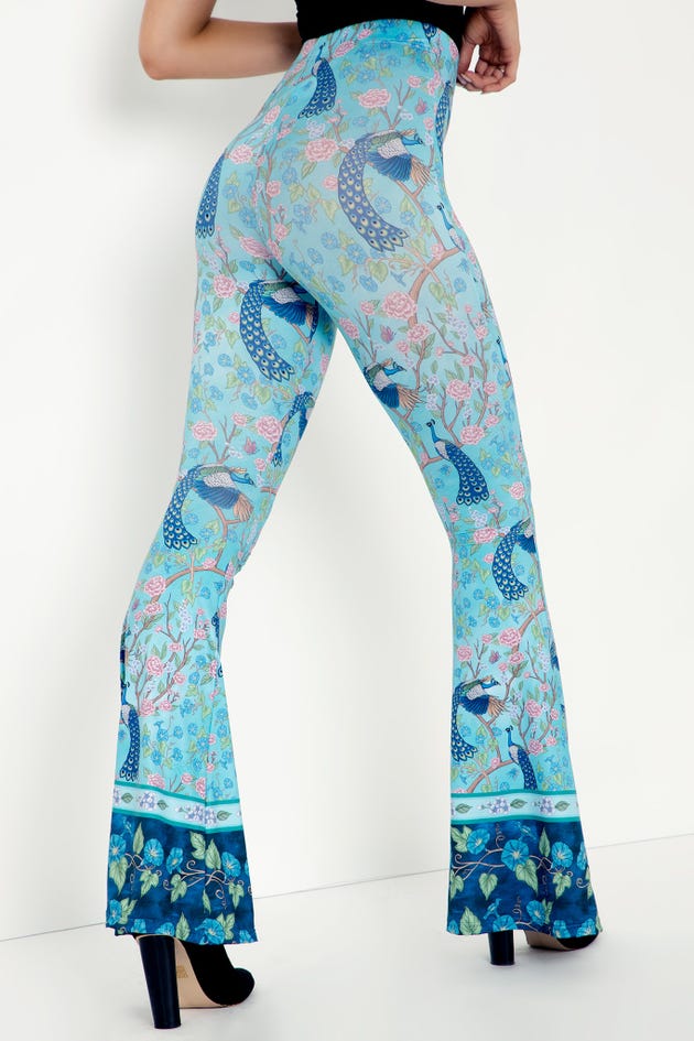 Proud As A Peacock HW Flare Pants