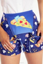 Hungry For Pizza Short Overalls