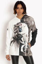 Two Wolves Hoodie Sweater