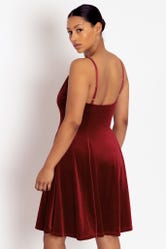 Velvet Ruby Longline Strappy Dress