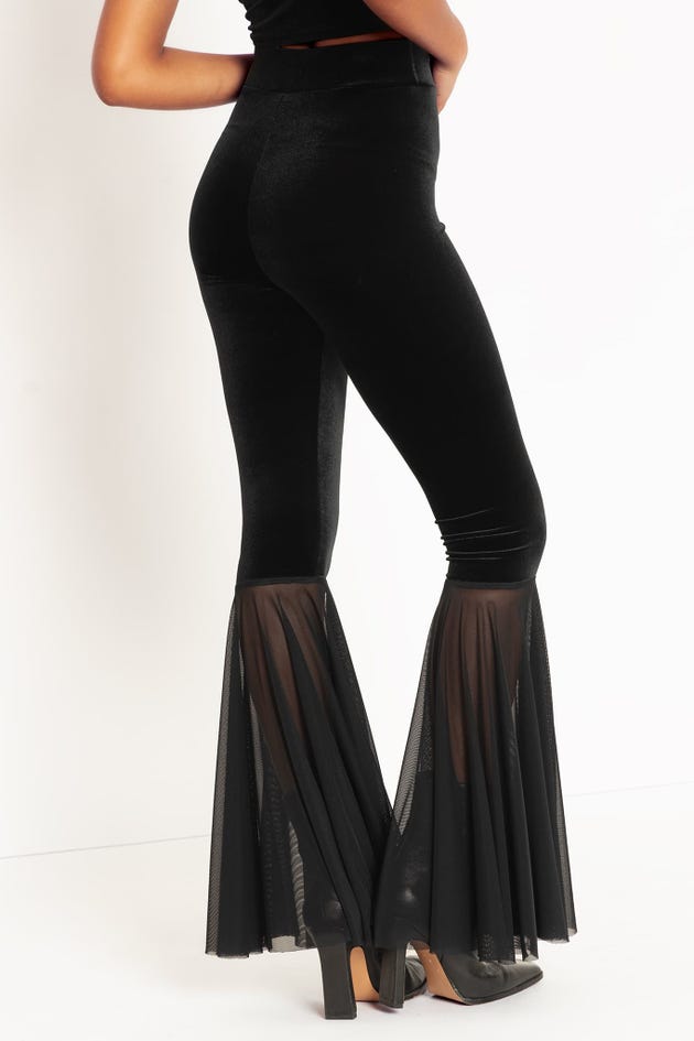 Sheer Excellence HW Flare Pants