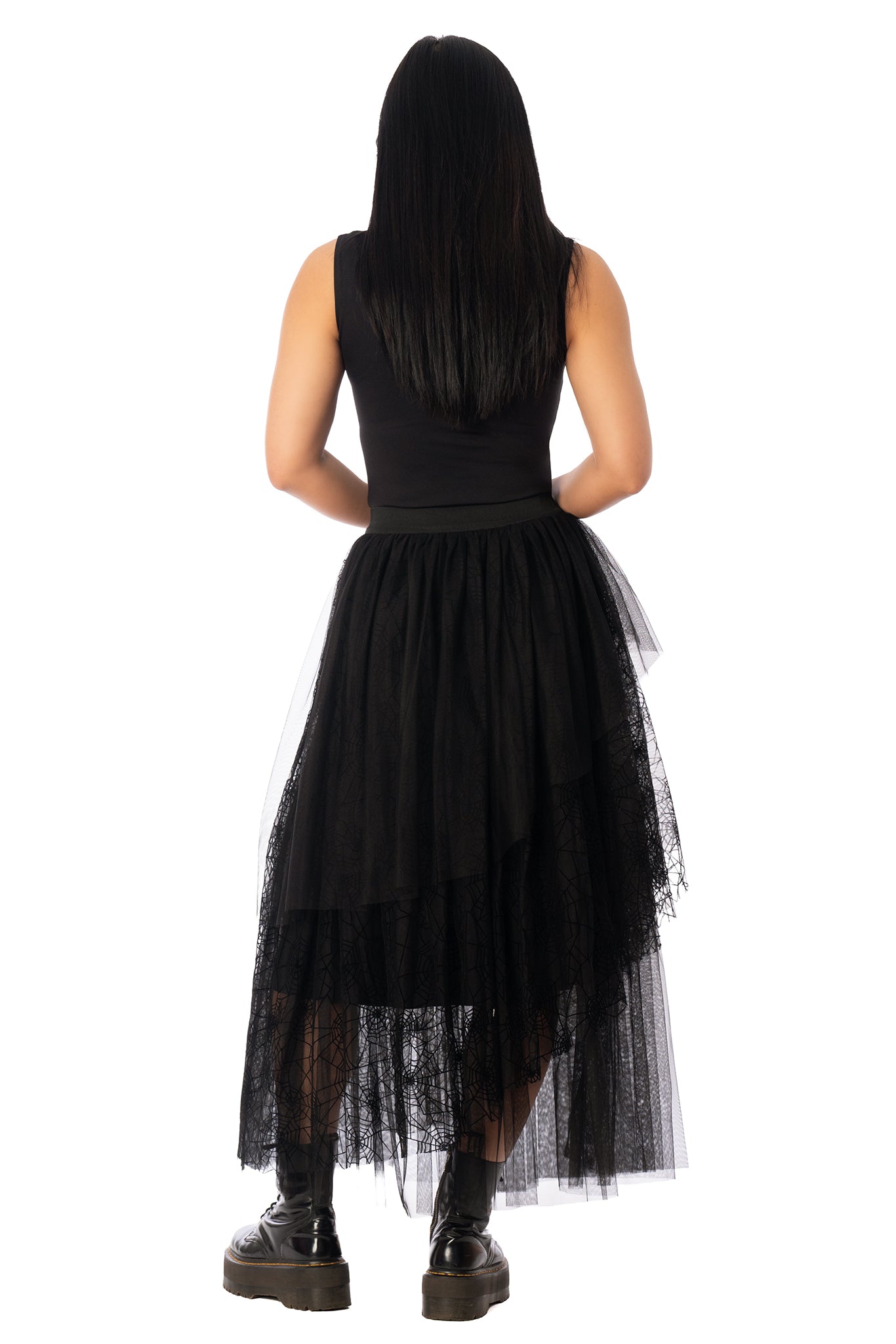 Widow's Weave Tulle Midi Skirt - Limited – BlackMilk Clothing