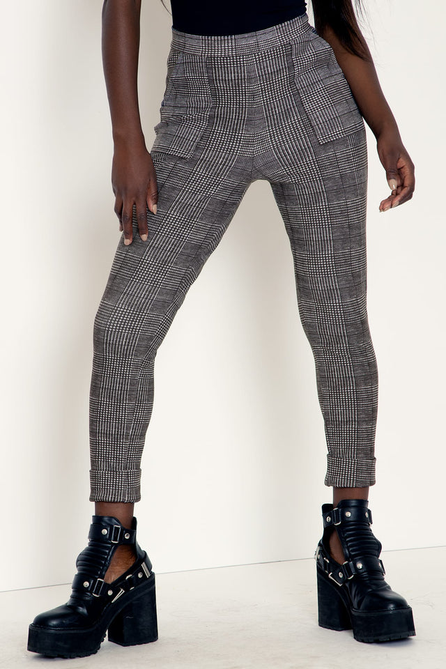 Tweed Mono Cuffed Pants