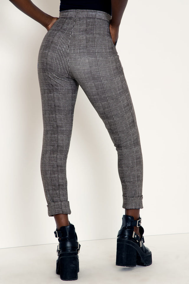 Tweed Mono Cuffed Pants