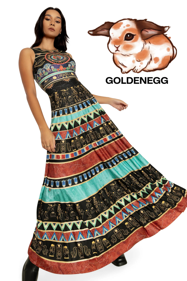 Walk Like An Egyptian Princess Maxi Dress