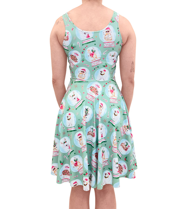 A Little Aussie Christmas Scoop Longline Dress