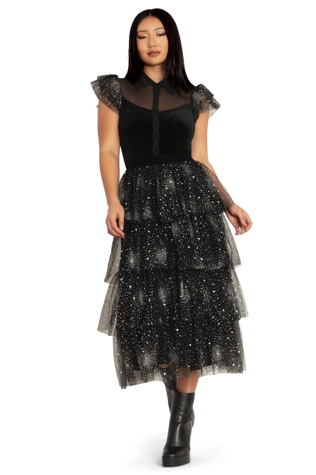 BlackMilk Clothing - A Night To Remember Arabesque Skirt