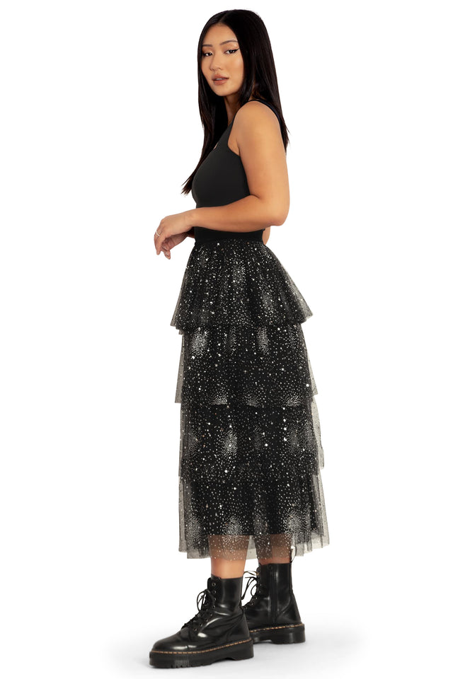 BlackMilk Clothing - A Night To Remember Arabesque Skirt