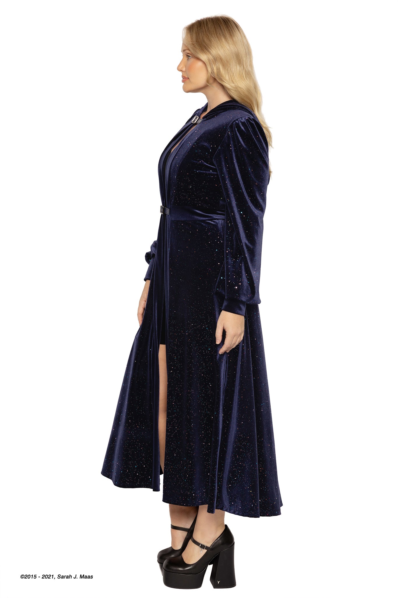 Starfall Velvet Hooded Maxi Jacket - Limited – BlackMilk Clothing