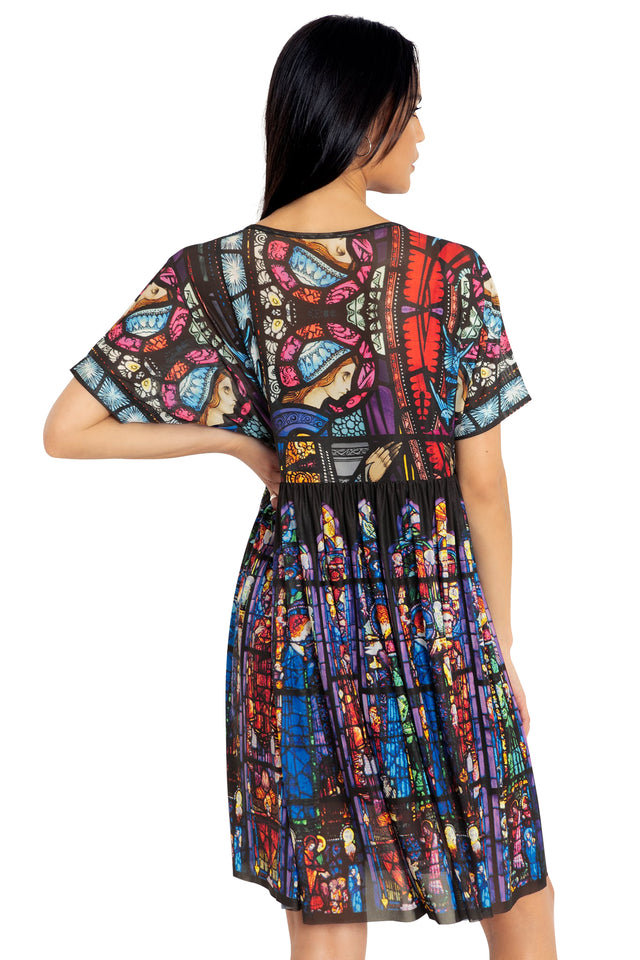 BlackMilk Clothing - Adoration Of The Sacred Heart Sheer Smock Dress