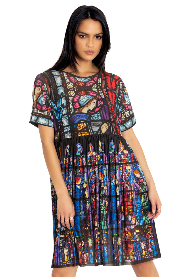 sheer smock dress Sheer Smock Dress