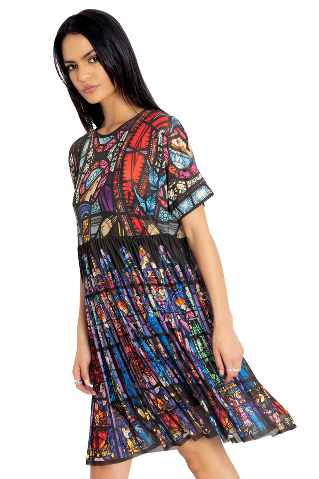 Adoration Of The Sacred Heart Sheer Smock Dress side