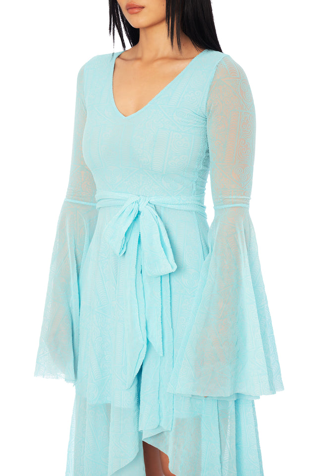 Avatar: The Last Airbender x BlackMilk Air Nomad themed Avatar fashion midi dress, licensed Avatar apparel inspired by the Air Nomads