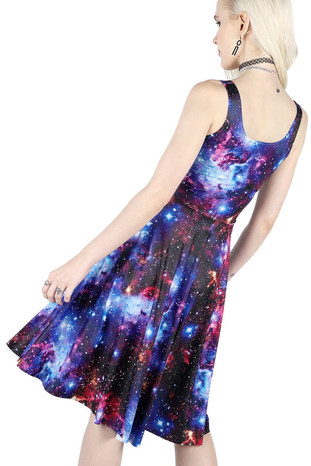 Galaxy Amethyst Scoop Longline Dress