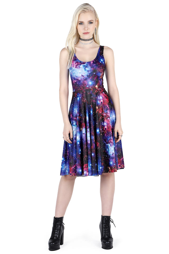 Galaxy Amethyst Scoop Longline Dress