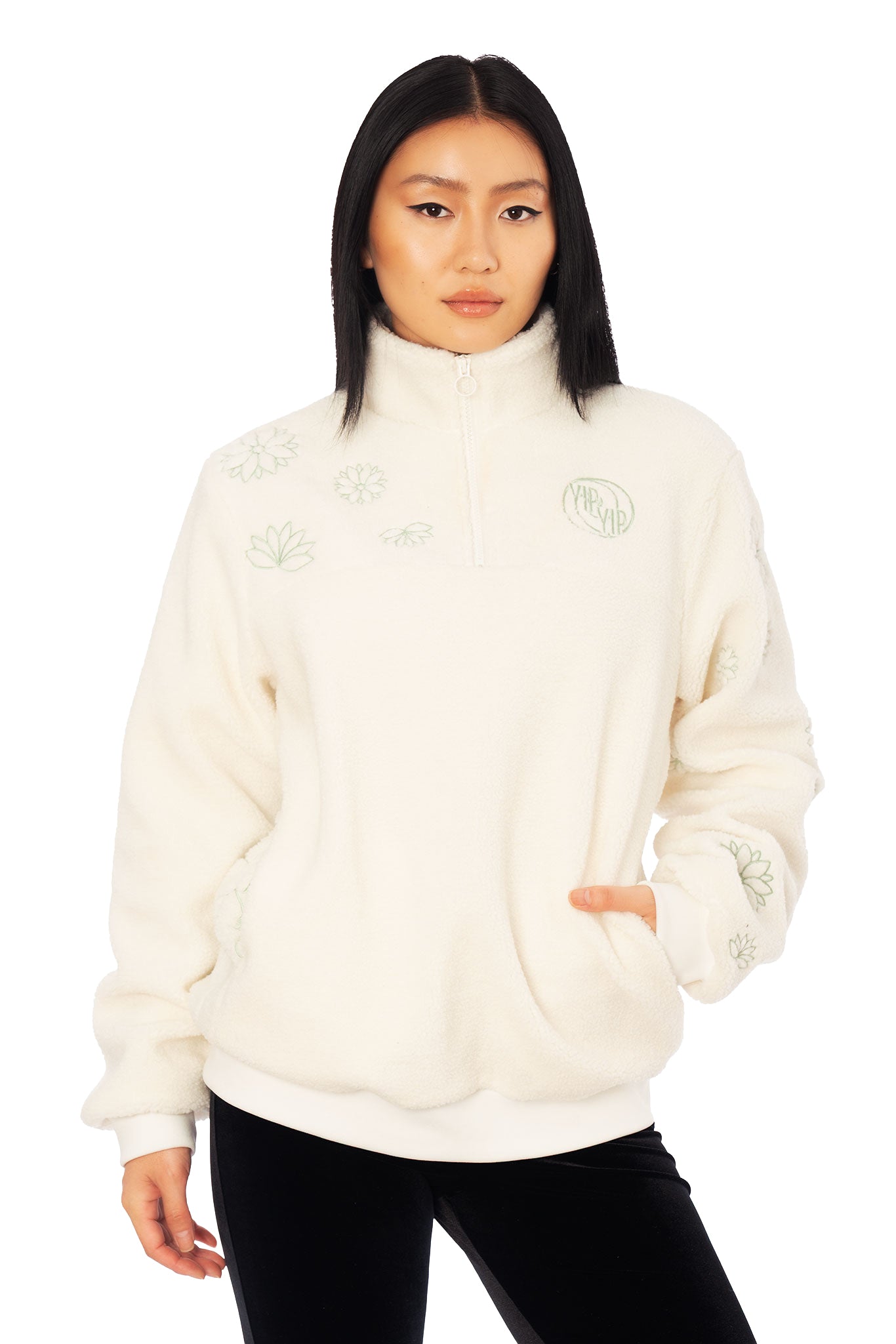 Appa Fluffy 3/4 Zip Sweater - Limited – BlackMilk Clothing