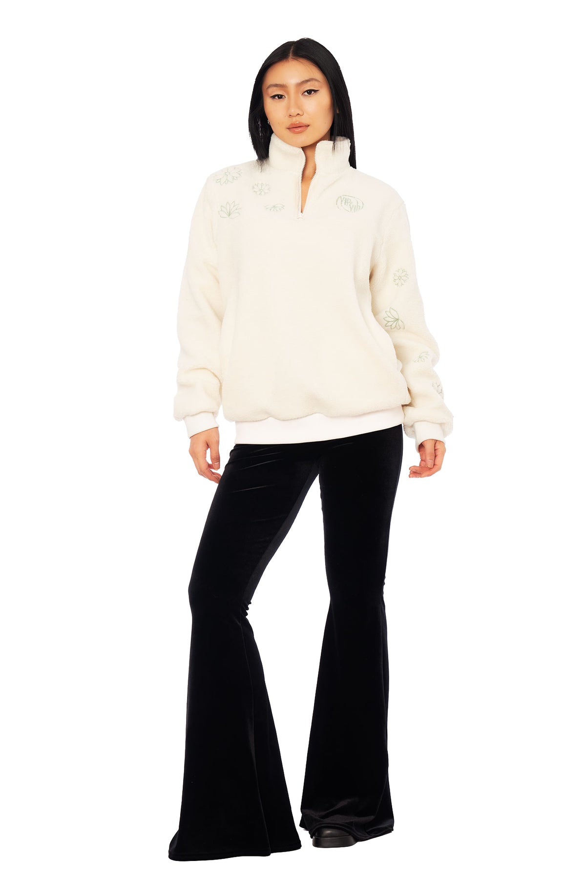 Appa Fluffy 3/4 Zip Sweater - Limited – BlackMilk Clothing