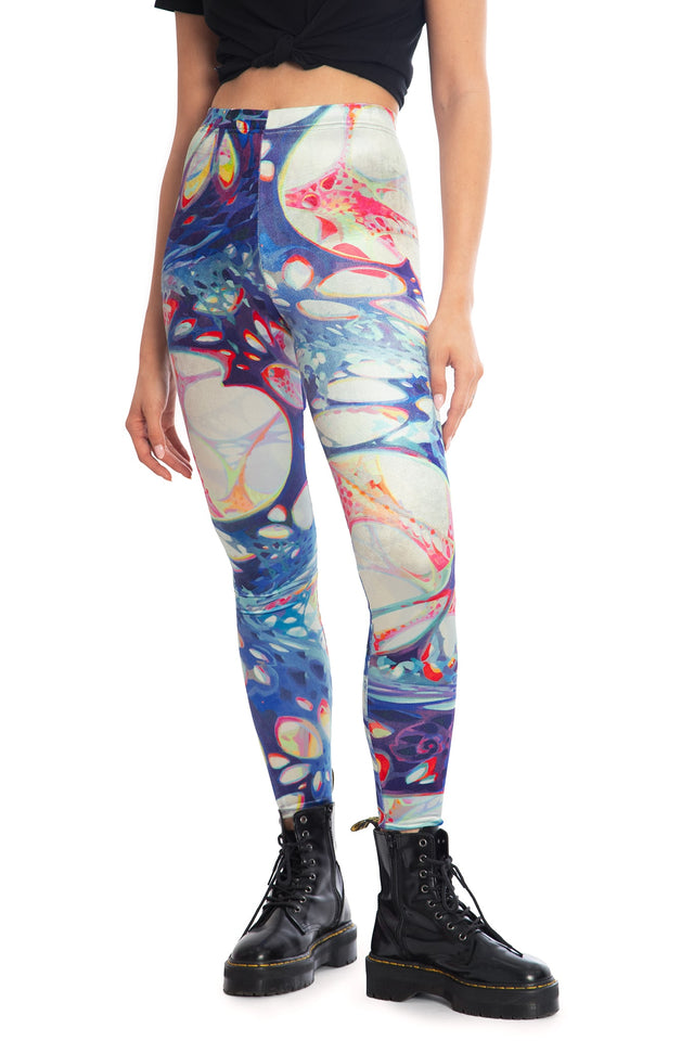 BlackMilk x League of Legends Arcane Anomaly Velvet High Waisted Leggings - Arcane Merchandise - Collaboration apparel - Licenced.