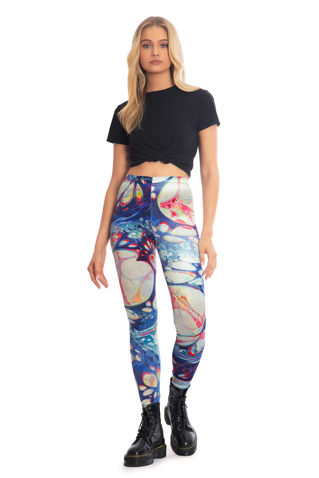 BlackMilk x League of Legends Arcane Anomaly Velvet High Waisted Leggings - Arcane Merchandise - Collaboration apparel - Licenced.