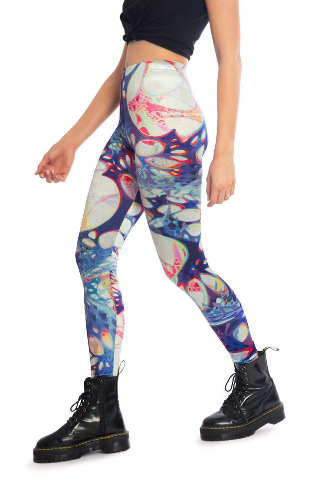 BlackMilk x League of Legends Arcane Anomaly Velvet High Waisted Leggings - Arcane Merchandise - Collaboration apparel - Licenced.