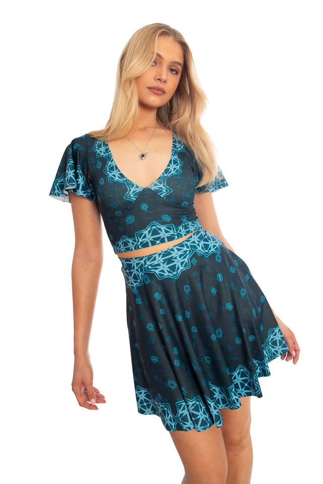 BlackMilk x League of Legends Arcane Hexcore Pocket Skater Skirt Top  - Arcane Merchandise - Collaboration apparel - Licenced.