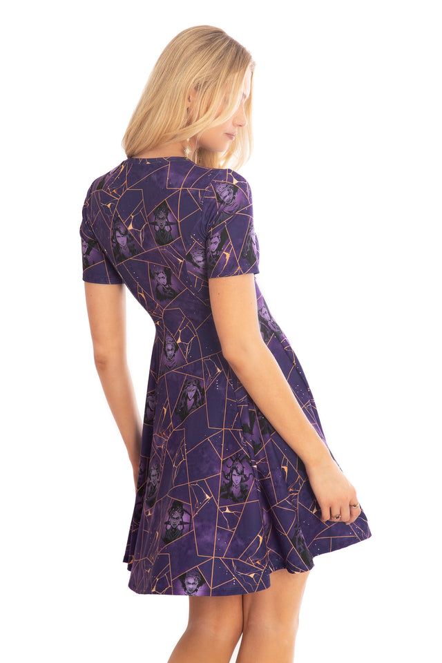 BlackMilk x League of Legends Arcane Kintsugi Longline Tee Dress - Arcane Merchandise - Collaboration apparel - Licenced.