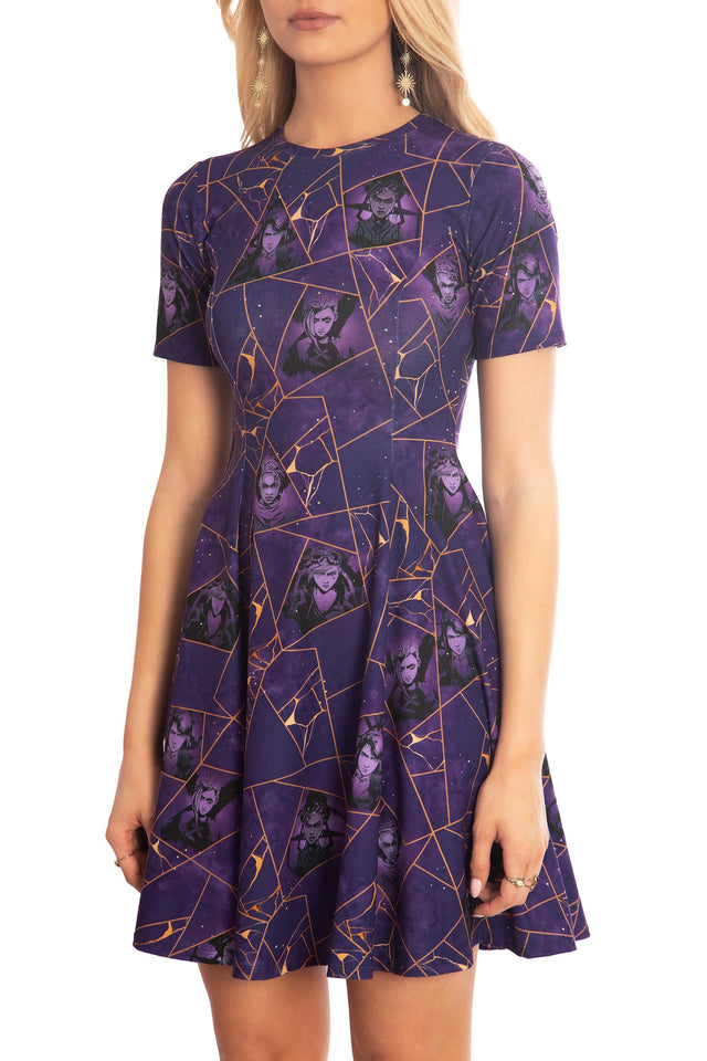 BlackMilk x League of Legends Arcane Kintsugi Longline Tee Dress - Arcane Merchandise - Collaboration apparel - Licenced.