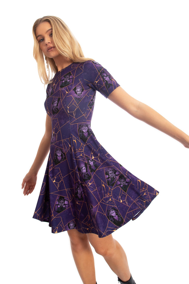 BlackMilk x League of Legends Arcane Kintsugi Longline Tee Dress - Arcane Merchandise - Collaboration apparel - Licenced.