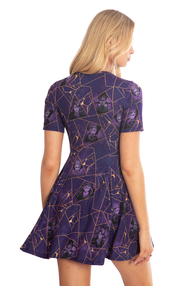 BlackMilk x League of Legends Arcane Kintsugi Tee Dress - Arcane Merchandise - Collaboration apparel - Licenced.