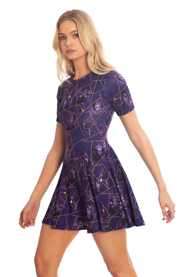 BlackMilk x League of Legends Arcane Kintsugi Tee Dress - Arcane Merchandise - Collaboration apparel - Licenced.