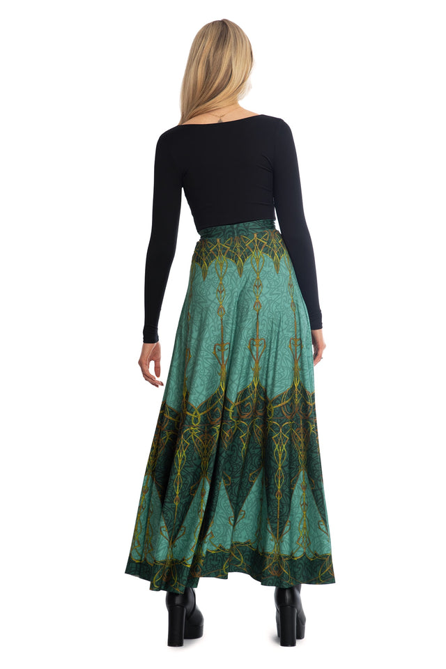 BlackMilk x League of Legends Arcane The Lanes Maxi Skirt - Arcane Merchandise - Collaboration apparel - Licenced.