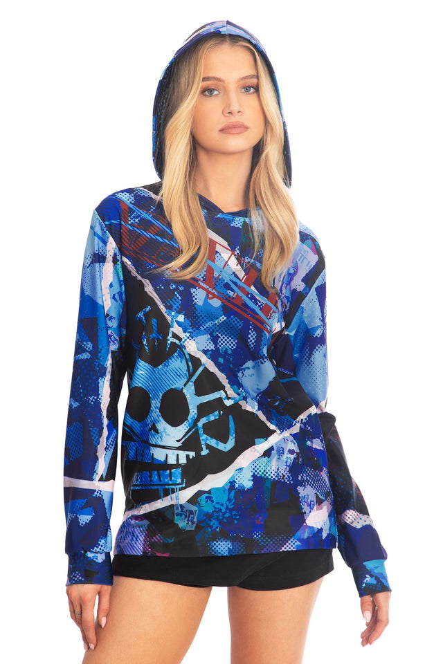 BlackMilk x League of Legends Arcane Wanted In Piltover Hoodie Sweater - Arcane Merchandise - Collaboration apparel - Licenced.