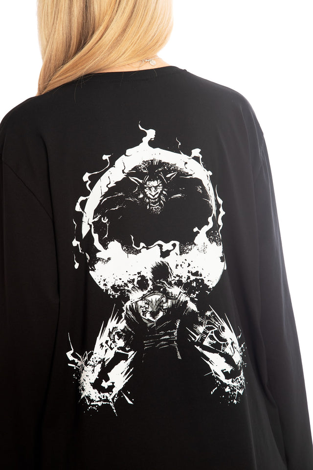 BlackMilk x League of Legends Arcane Warwick Long Sleeve Oversized Tee  - Arcane Merchandise - Collaboration apparel - Licenced.