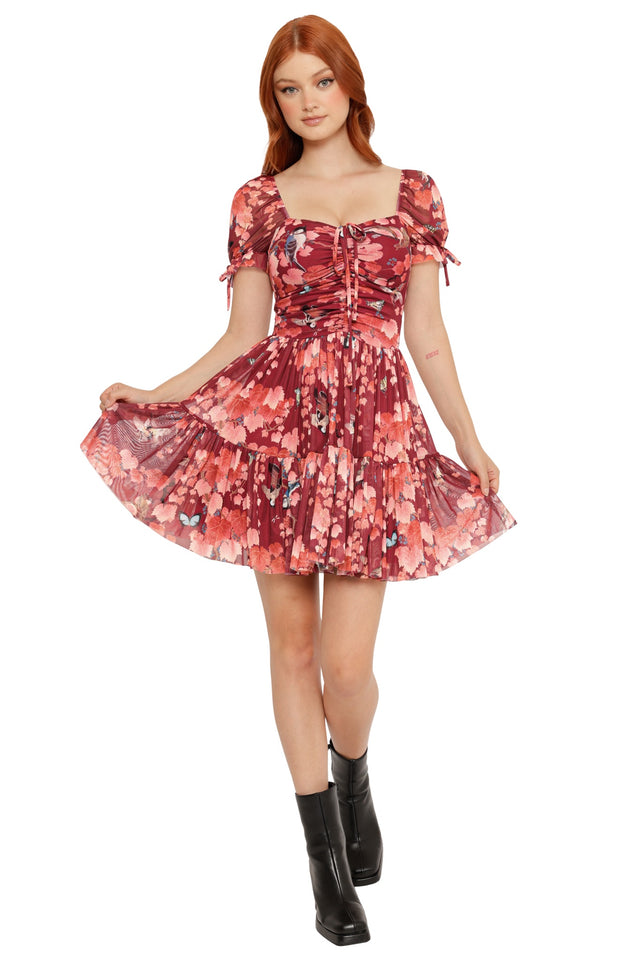 Autumn In Japan Short Tea Party Dress