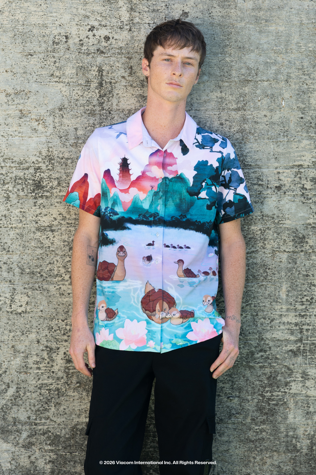 Avatar: The Last Airbender x BlackMilk Turtle Ducks BBQ Shirt, unisex Avatar clothing and licensed Avatar fashion featuring Turtle Ducks artwork