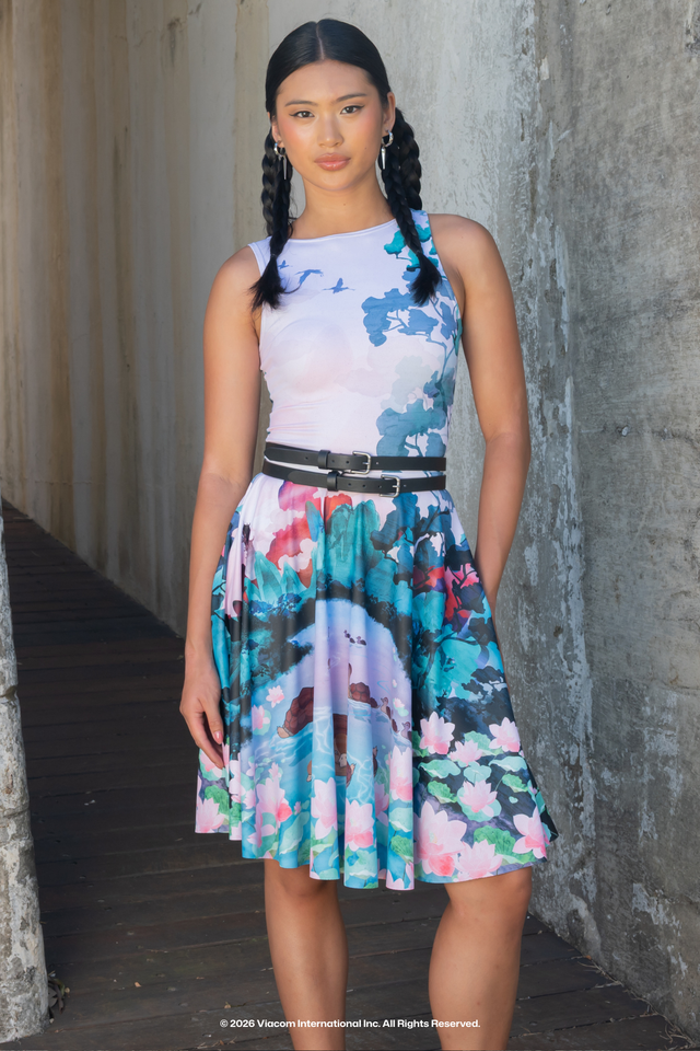 Avatar: The Last Airbender x BlackMilk Avatar fashion longline dress inspired by Turtle Ducks, licensed Avatar apparel designed for everyday wear