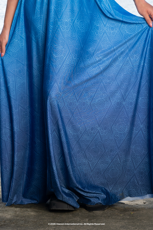 Avatar: The Last Airbender x BlackMilk Water Tribe inspired Marilyn Maxi Dress, official licensed Avatar fashion collection