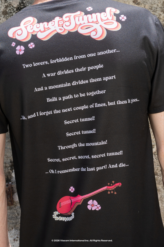 Avatar: The Last Airbender x BlackMilk Secret Tunnel Boyfriend Tee with Omashu inspired illustration, licensed Avatar The Last Airbender clothing