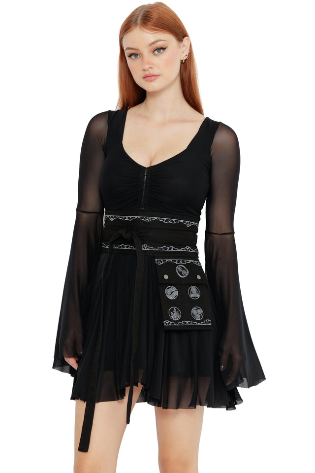 Avatar: The Last Airbender x BlackMilk Bending Harmony Obi Belt, statement Avatar fashion accessory and official licensed Avatar clothing