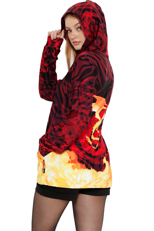 Avatar: The Last Airbender x BlackMilk Dragon of the West unisex hoodie sweater from the Avatar fashion collection, licensed Avatar apparel