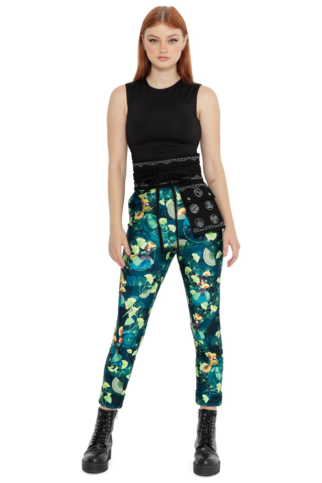 Avatar: The Last Airbender x BlackMilk Kyoshi Warrior Cuffed Pants, official Avatar clothing and licensed Avatar fashion inspired by the Kyoshi Warriors