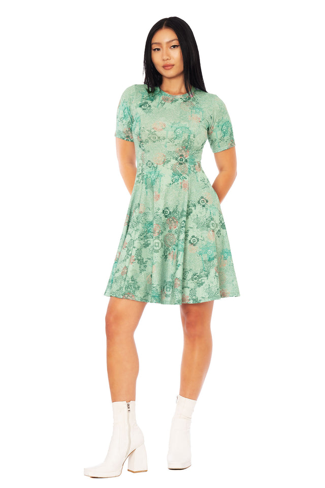 Avatar: The Last Airbender x BlackMilk No War in Ba Sing Se longline tee dress from the Avatar fashion collection, licensed Avatar apparel inspired by the Earth Kingdom