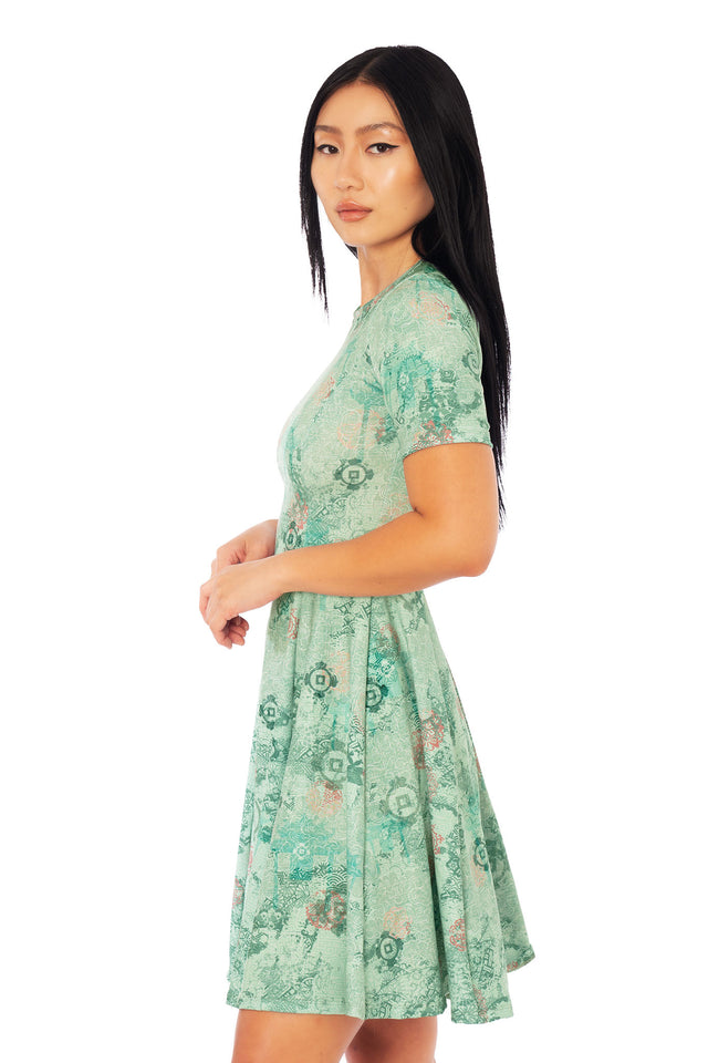 Avatar: The Last Airbender x BlackMilk Ba Sing Se inspired Avatar clothing, featuring the No War in Ba Sing Se Evil Longline Tee Dress from the licensed Avatar fashion range