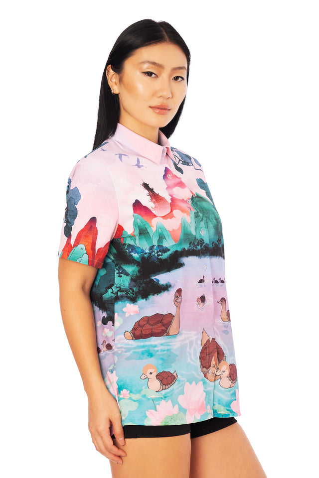 Avatar: The Last Airbender x BlackMilk Turtle Ducks BBQ Shirt, unisex Avatar fashion piece and official licensed Avatar clothing