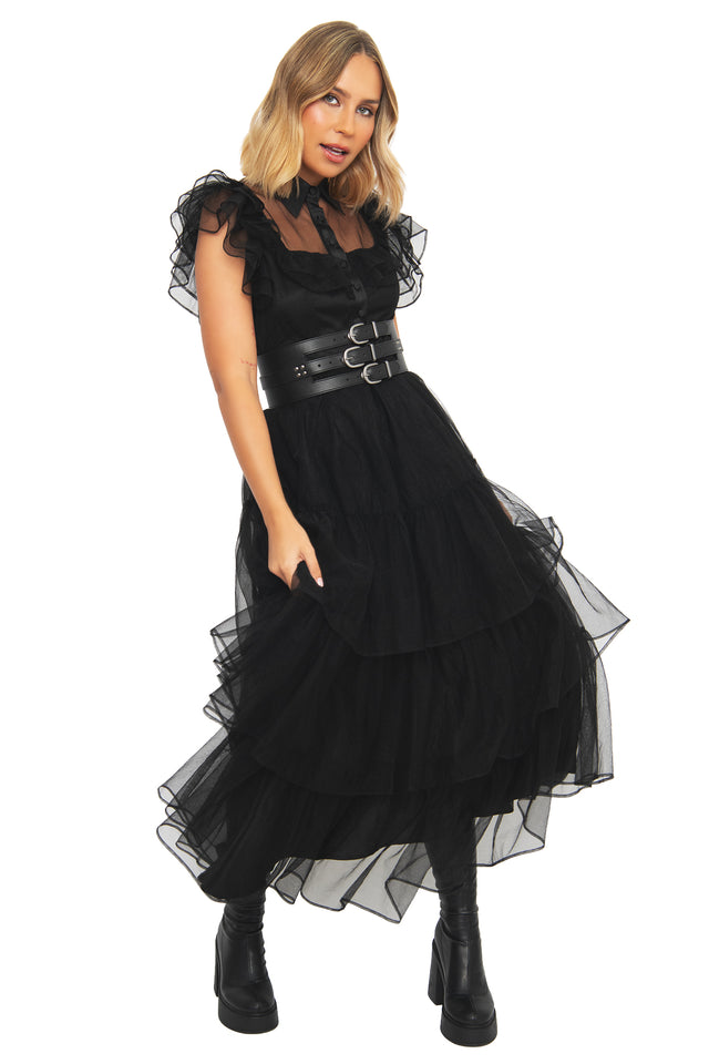 black witchy dresses Gorgeous black witchy dress by Free People * fluffy