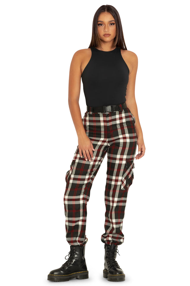 tartan twilight cargo pants