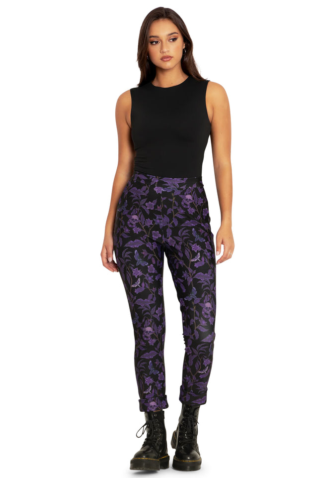 deadly nightshade cuffed pants